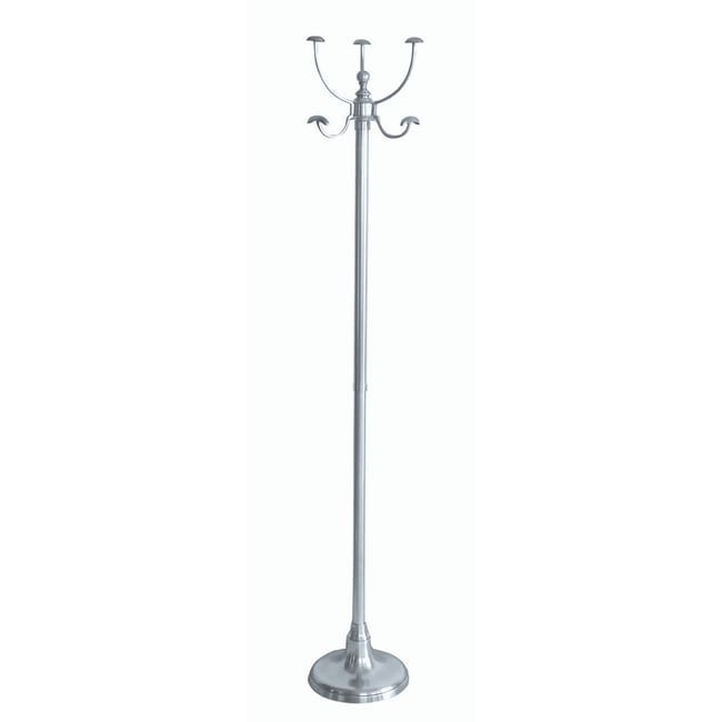 Porte manteau sur pied Couleur argent <span itemprop=
