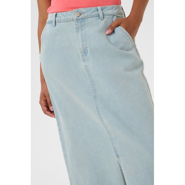Jupe en jean CRJoanna bleu siver and light blue denim <span itemprop=