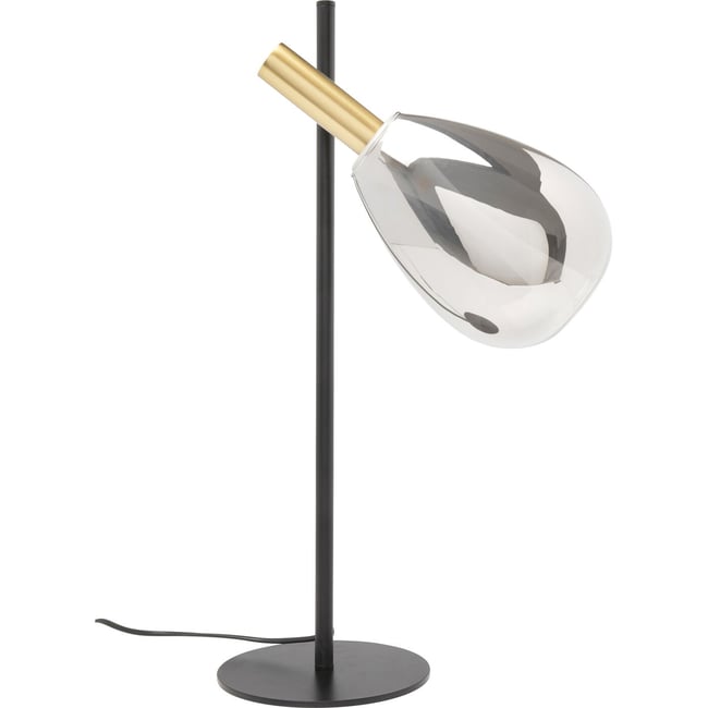 Lampe en acier et verre, FARI Couleur noir <span itemprop=