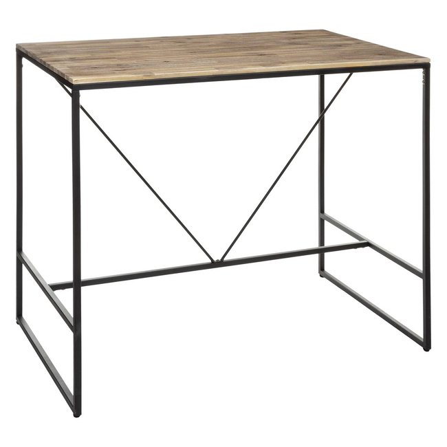 Table à manger bar EDENA Couleur bois clair <span itemprop=