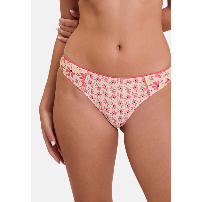 Tanga TRÉPIDANTE imprimé illusion florale <span itemprop=