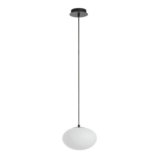 Suspension globe Press noir mat Diam.22 Couleur noir <span itemprop=