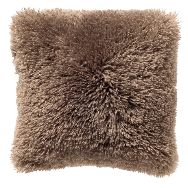 Housse de coussin Ibby taupe <span itemprop=