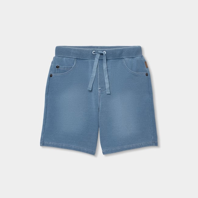 Short garçon denim bleu <span itemprop=