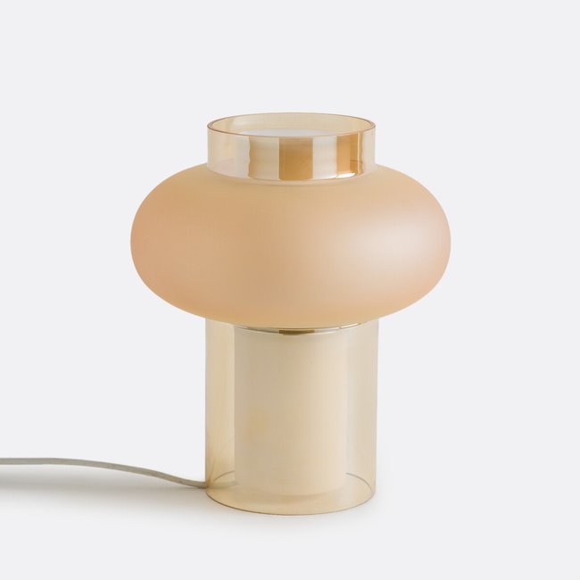 Lampe à poser hauteur 26 cm, Triana Couleur ambre <span itemprop=