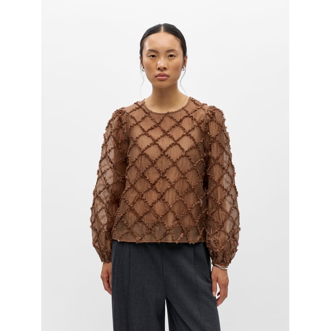 Blouse marron - carafe1 <span itemprop=