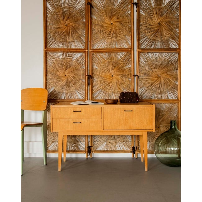 Enfilade au style scandinave Margaret N°753 - Bon état Couleur bois clair <span itemprop=
