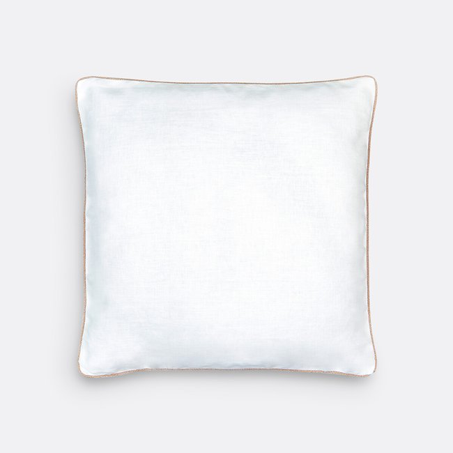 Housse de coussin Onega blanc <span itemprop=