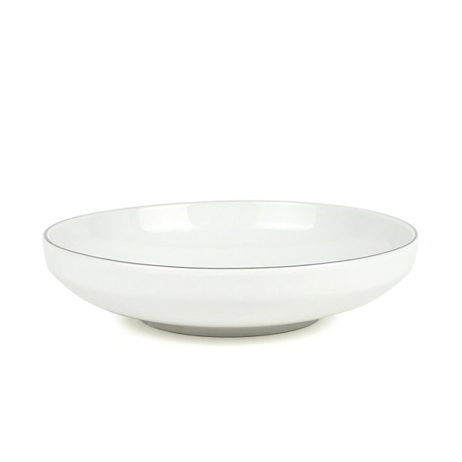 Lot de 6 assiettes creuses blanc - 