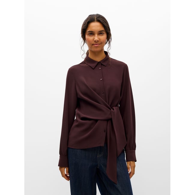 Chemise rouge - chocolate plum1 <span itemprop=