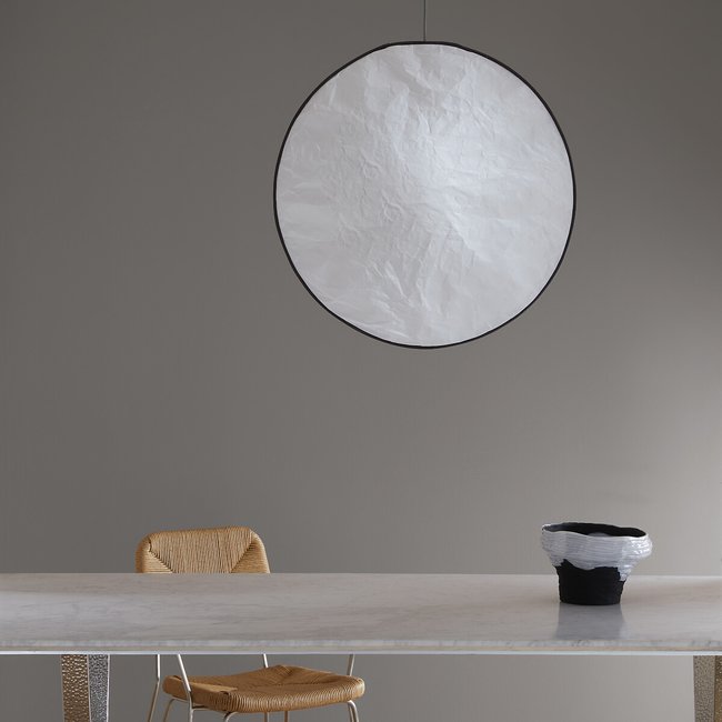 Moon pendant lamp in tyvek®, diameter 70cm white Otto Studio