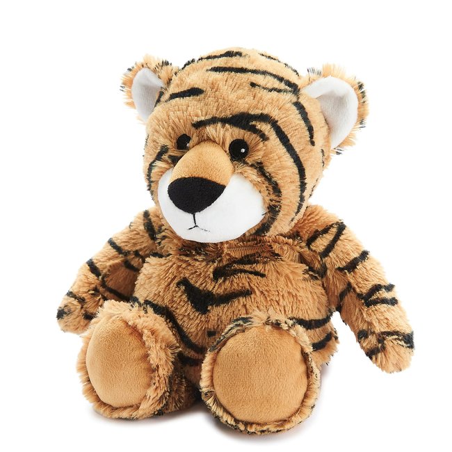 Peluche Bouillotte Tigre beige <span itemprop=
