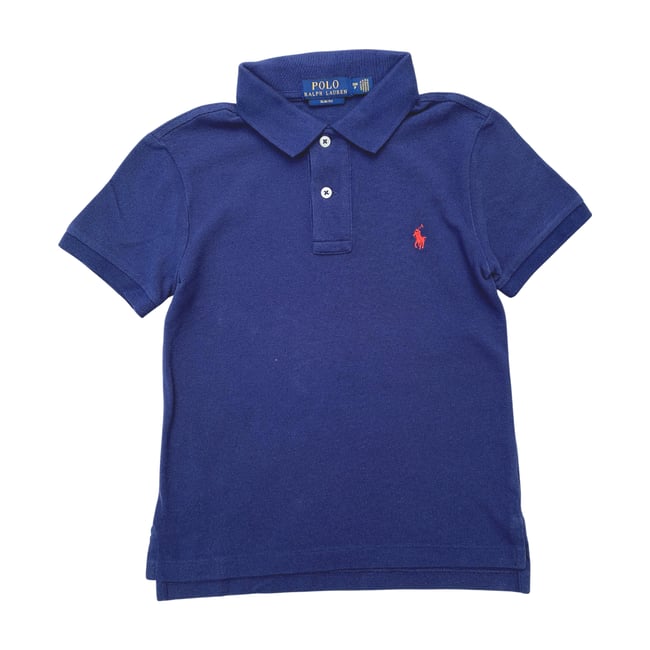 Polo enfant - Très bon état bleu <span itemprop=