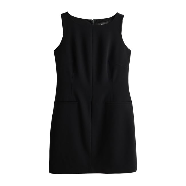 Robe courte ajustée noir <span itemprop=