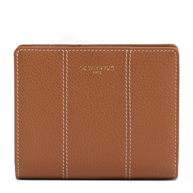 Petit portefeuille Juliette en cuir grainé - LE TANNEUR