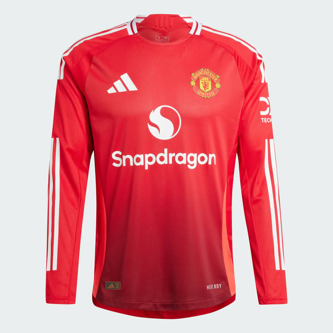 Maillot Manches Longues Domicile Manchester United 24/25 Authentique mufc red <span itemprop=