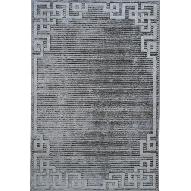 Tapis vintage oriental  BORGES ORIENT Couleur gris <span itemprop=