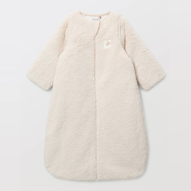 Gigoteuse en sherpa TOG 3,5 avec manches amovibles ecru <span itemprop=