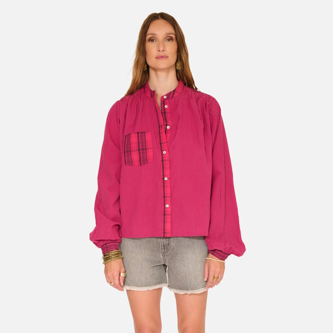 Chemise CONOR pink <span itemprop=