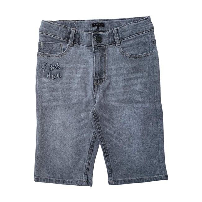 Bermuda enfant - Très bon état gris <span itemprop=
