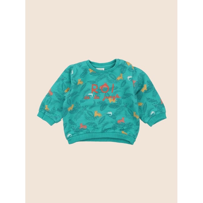 Sweat - Très bon état vert <span itemprop=