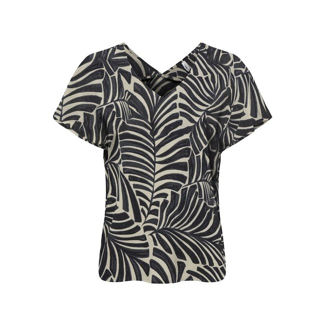Short Sleeve Printed Blouse - ONLY