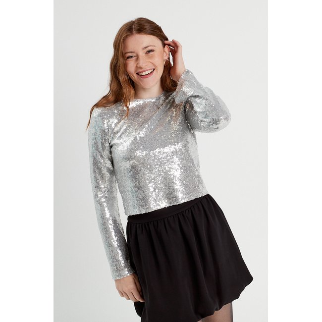 T-shirt avec sequins - CACHE CACHE