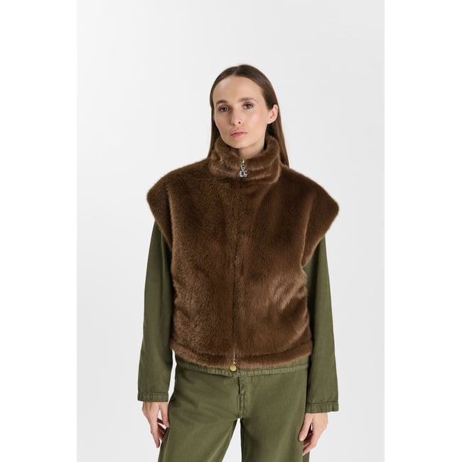 Veste sans manches FAUVE - LE TEMPS DES CERISES