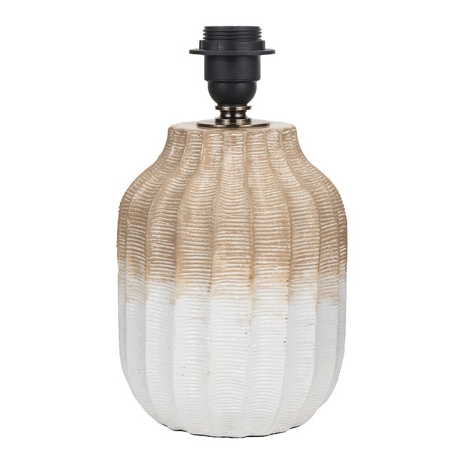 Ombre Textured Stoneware Table Lamp Base, natural, SO'HOME
