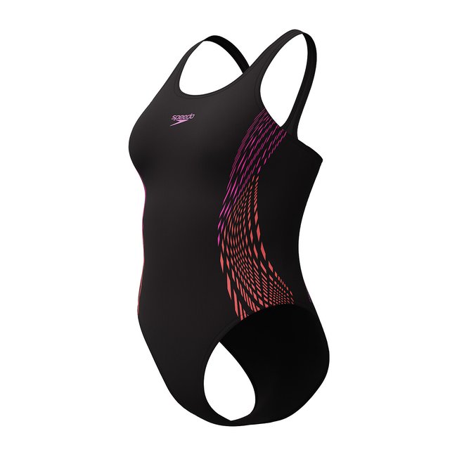 Muscleback Swimsuit, black/purple, SPEEDO
