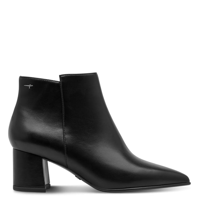 Bottine talon bloc noir <span itemprop=