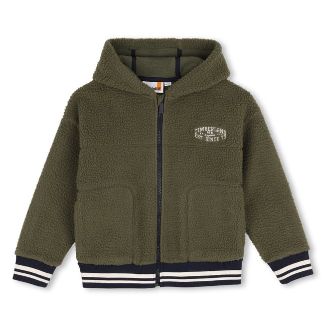 Cardigan à capuche genepi <span itemprop=