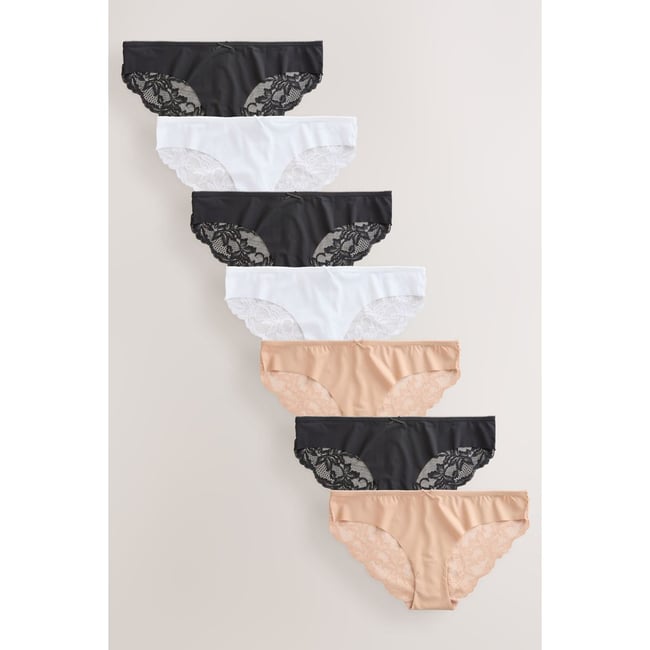 Culotte invisible à dentelle au dos, lot de 7 - NEXT