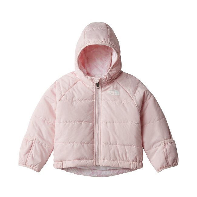Kapuzensteppjacke für Babys, wendbar blassrosa <span itemprop=
