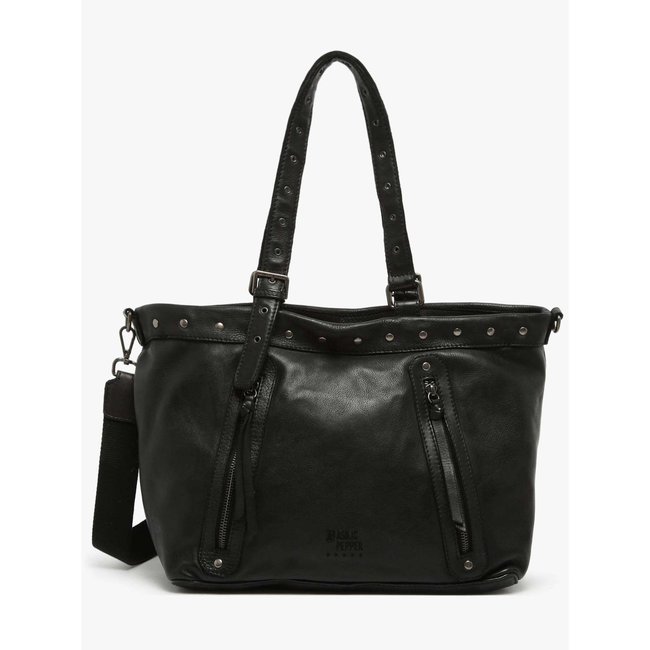Sac bandoulière Barcelone cuir charcoal <span itemprop=