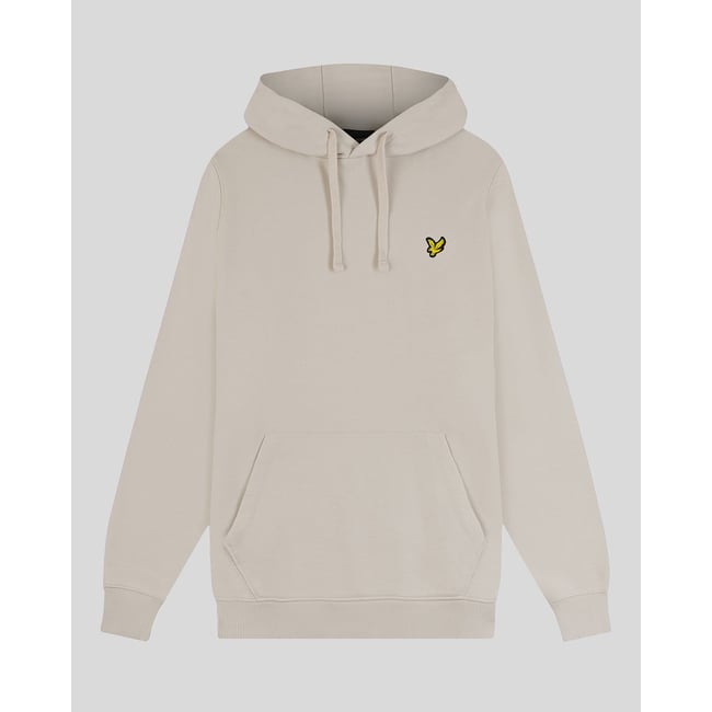 Sweat à capuche en coton loopback blanc crique <span itemprop=