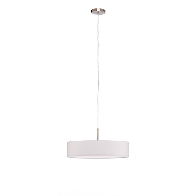Suspension en textile moderne, Sebatin Couleur blanc, nickel mat <span itemprop=