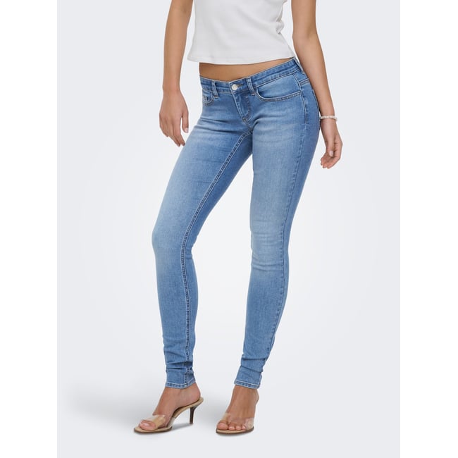 Jean Skinny light blue denim <span itemprop=