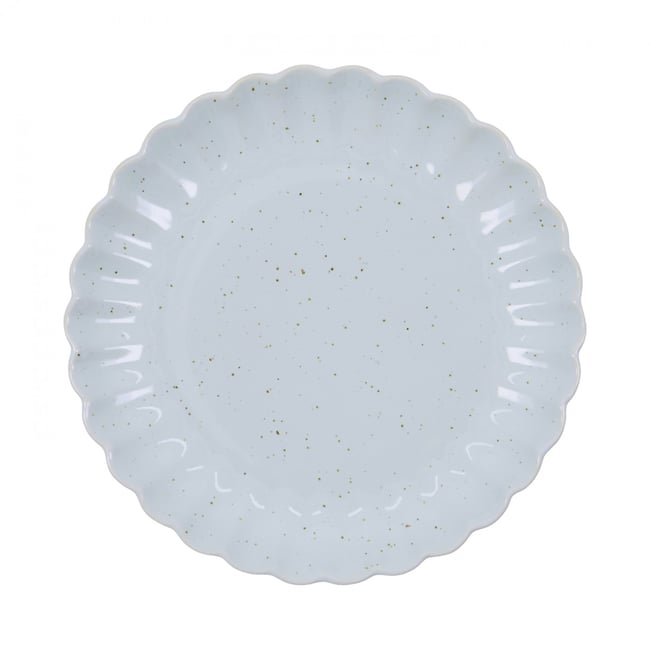 Assiette en grès Scallop dia 20 cm Couleur v002232 <span itemprop=