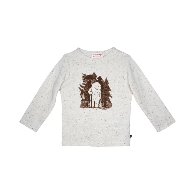 Tshirt en maille manches longues pasqual beige <span itemprop=