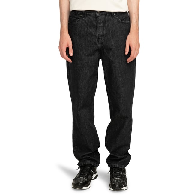 Jean fuselé RELAX noir washed black <span itemprop=