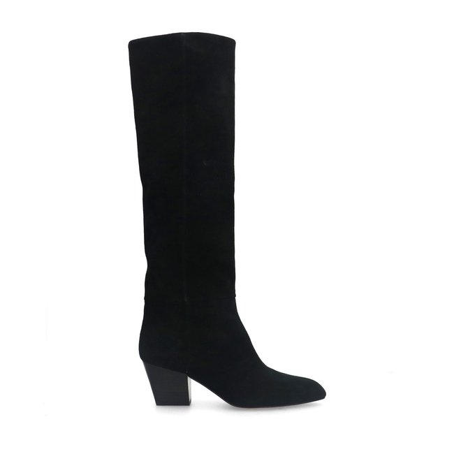 Bottes hautes en daim à talon - SACHA