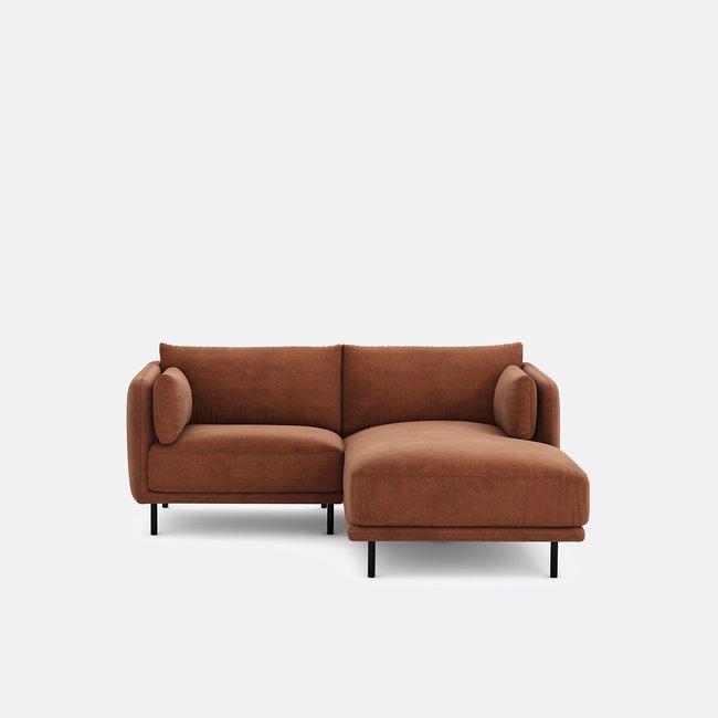 Victor Compact Right-Hand Facing Corner Sofa in Textured Fabric - LA REDOUTE INTERIEURS