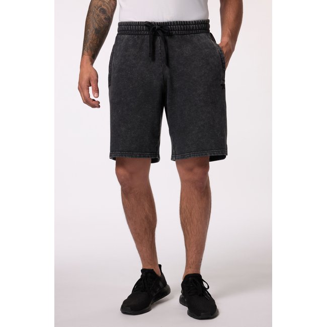 Short en molleton, collection Fitness noir <span itemprop=
