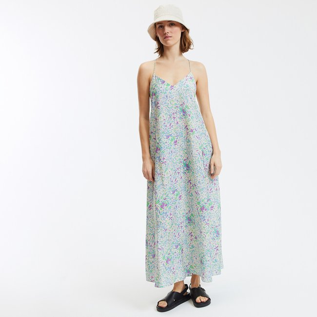 Maxi Dress with Fine Straps, Graphic Print multi-coloured LA REDOUTE COLLECTIONS