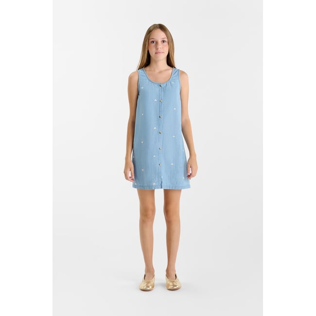Robe droite LISSAGI sky blue <span itemprop=