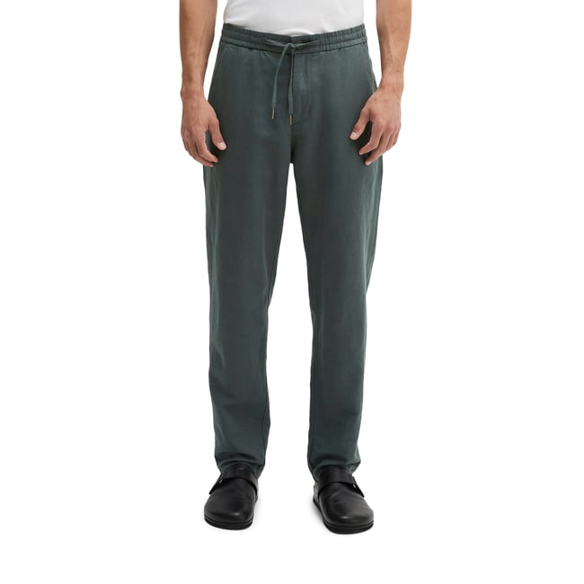 Chino modèle Belsbo Jogger relaxed en lin et en coton bio - MARC O'POLO
