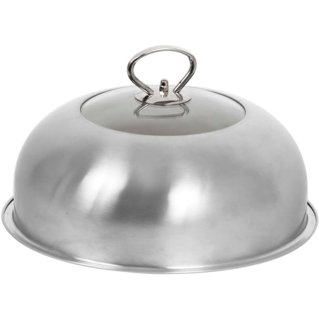 Cloche pour plancha CUISSON VITREE INOX argent <span itemprop=