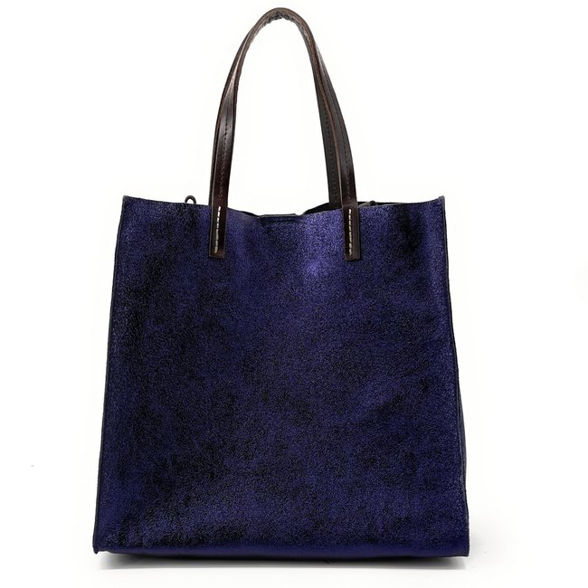Sac à main en cuir italien SILVER - OH MY BAG
