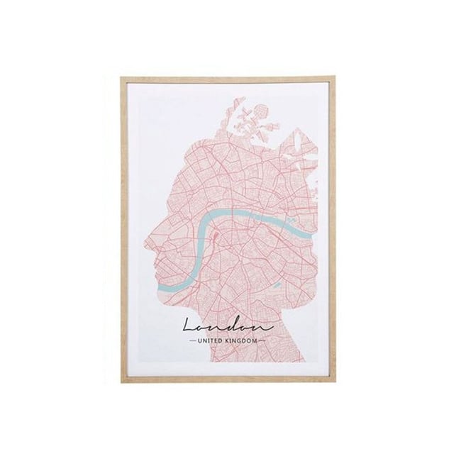 Tableau toile imprimée 50x70  London Couleur v002227 <span itemprop=